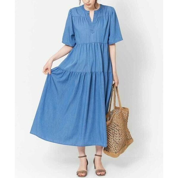 A V V アー ヴェ ヴェ デニム調ティアードワンピース タカシマヤファッションスクエア 通販 Paypayモール