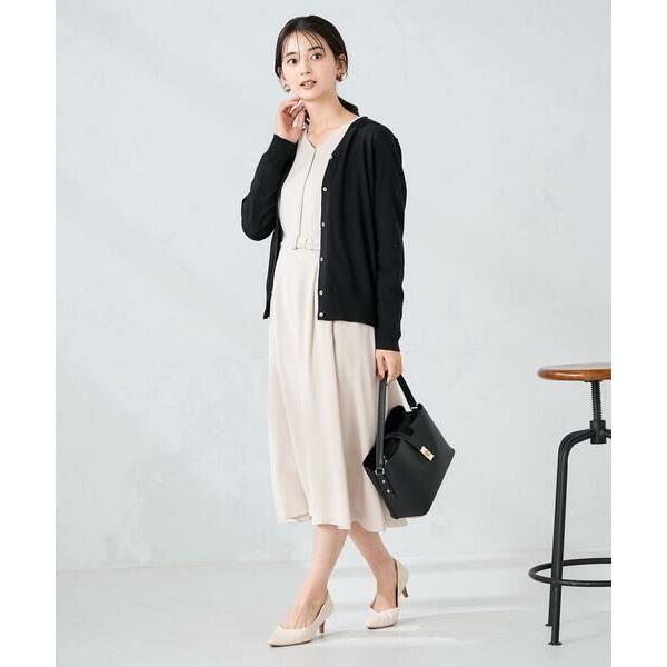 a.v.v（アー・ヴェ・ヴェ） 【洗える】ウエストタックワンピース