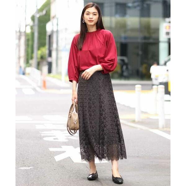 a.v.v / アー・ヴェ・ヴェ フラワーレースセミフレアスカート | a.v.v | 01