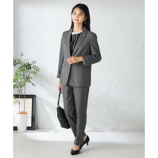 アー・ヴェ・ヴェ（a．v．v）/【洗える/イージーケア/吸水速乾/ストレッチ】梳毛調テーパードパンツ a.v.v（アー・ヴェ・ヴェ） 【洗える/イージーケア/吸水速乾