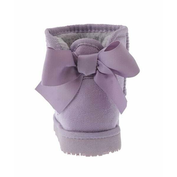 UGG パープル ムートンブーツ リボン付き