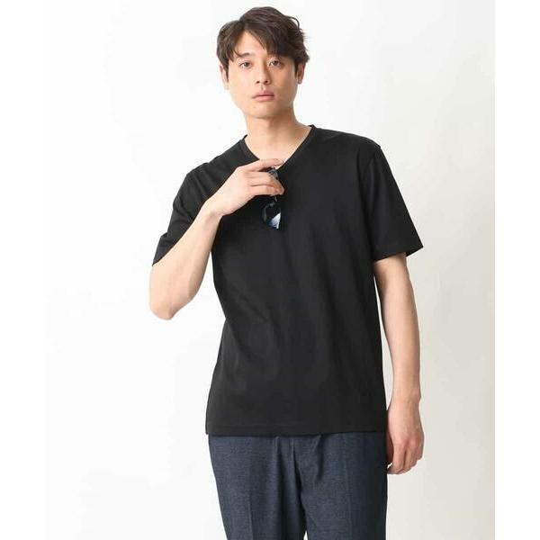 a.v.v / アー・ヴェ・ヴェ 【接触冷感】ハイクオリティーコットンシルケットＶネックＴシャツ｜selectsquare｜21