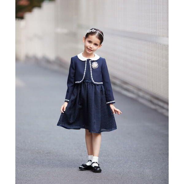 アーヴェヴェのセレモニーワンピース 100-130]【結婚式/セレモニー/オケージョン】フラワージャカード