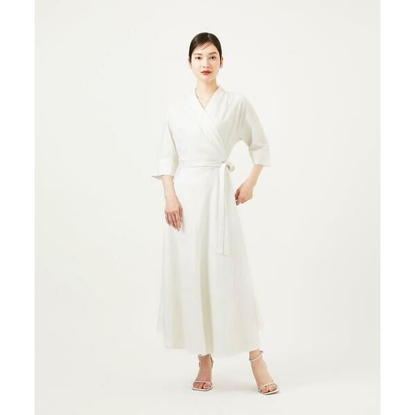 Sybilla / シビラ 【メディア着用】メタリックリネンカシュクールドレス_10