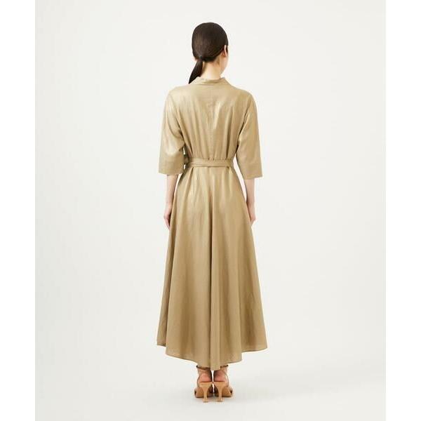 Sybilla / シビラ 【メディア着用】メタリックリネンカシュクールドレス_3