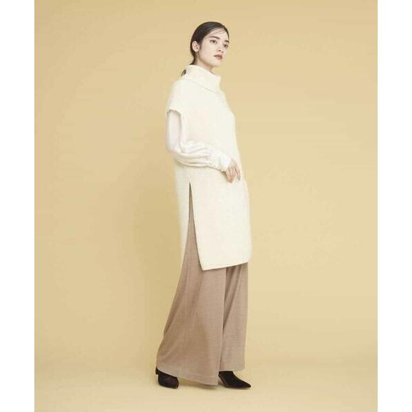 Sybilla / シビラ ピュアアルパカタートルネックロングジレ | Sybilla