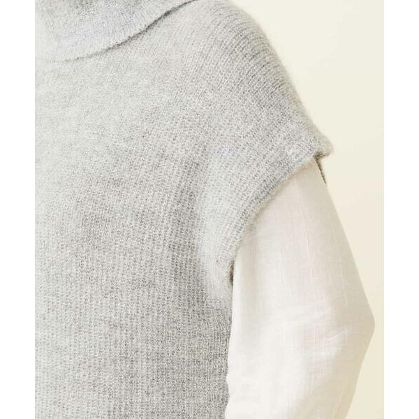 Sybilla / シビラ ピュアアルパカタートルネックロングジレ | Sybilla | 11