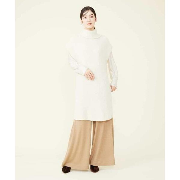 Sybilla / シビラ ピュアアルパカタートルネックロングジレ | Sybilla | 01