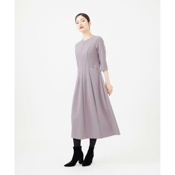 Sybilla / シビラ 切り替えジョーゼットジャージードレス