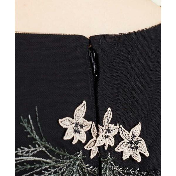 Sybilla / シビラ ボタニカル刺繍チュールスリーブドレス : タカシマヤ