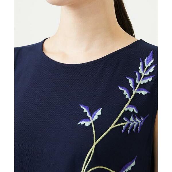 Sybilla / シビラ リーフ刺繍チュールドレスの画像