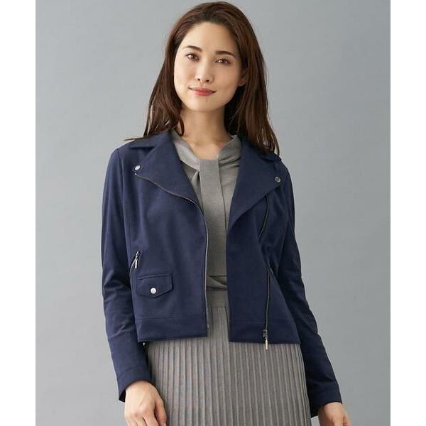 代引不可-Leilian / レリアン •ストレッチ•ライダースジャケット 9