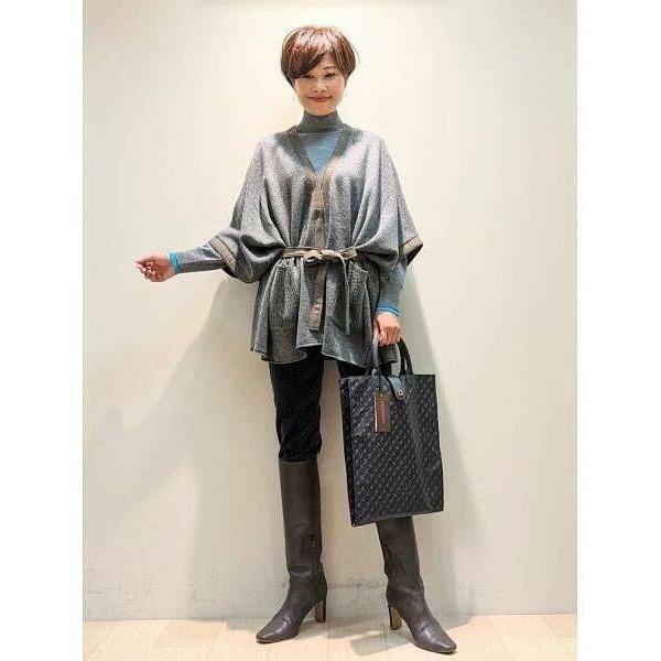 Leilian / レリアン ニットマント 