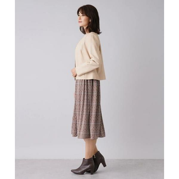 超人気高品質 Leilian レリアン やぎ革ジップアップジャケット