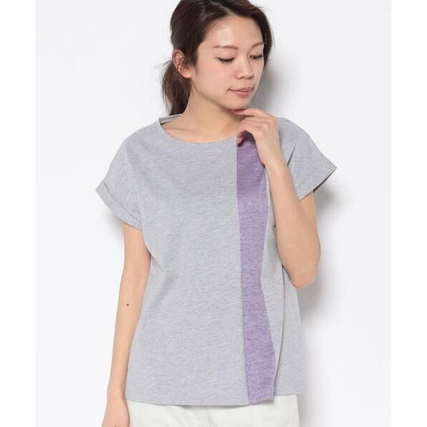 Leilian PLUS HOUSE / レリアンプラスハウス 配色ラインＴ