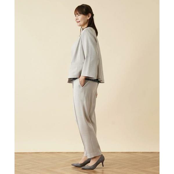 上品】-Leilian PLUS HOUSE レリアンプラスハウス• ノーカラージャケット 13+ ブラウン系 Leilian PLUS HOUSE レリアンプラスハウス キルティングノーカラージャケット