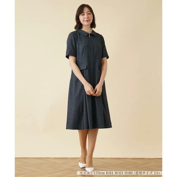 26【新品未使用】 Leilian PLUS HOUSE / レリアンプラスハウス フロントジップワンピ−ス 【BCD1118266664】(40392円)