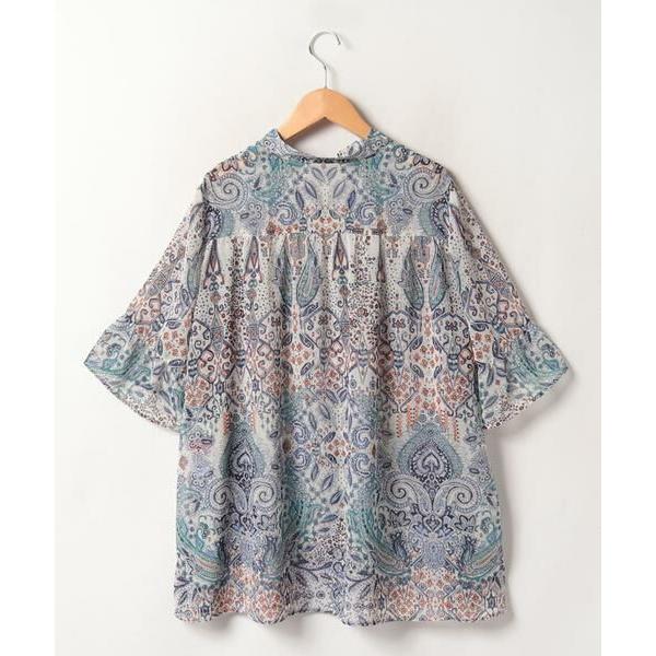 匿名！送料無料！ Leilian PLUS HOUSE / レリアンプラスハウス ペイズリー柄イタリアンカラーブラウス 【AAA8983892993】(32450円)