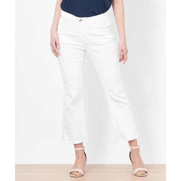 人気ブランドの新作 Cara O Cruz キャラ オ クルス 裾断ち切りホワイトデニム ボトムス パンツ レディースファッション ファッション 19 554 Leadingedgecomputers Com Au