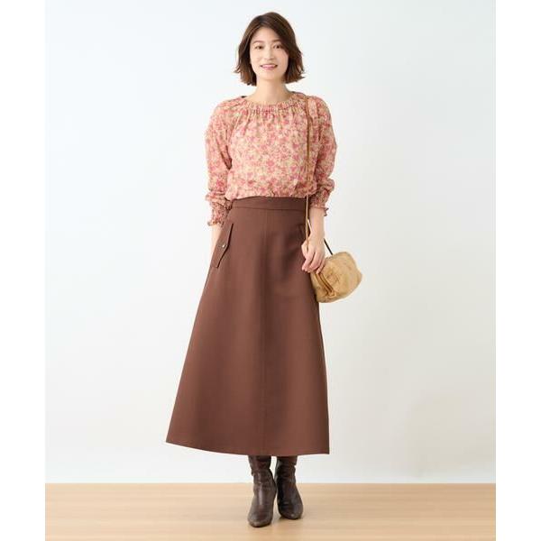 CARA O CRUZ / キャラ・オ・クルス 洗える フラワーブラウス オ クルス