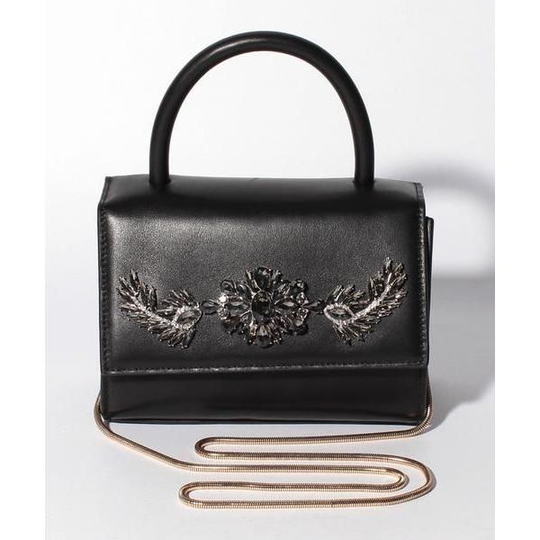 時間指定不可 Lanvin En Bleu ランバン オン ブルー ビジューモチーフハンドバッグ チャンピオン Yalaphone Com