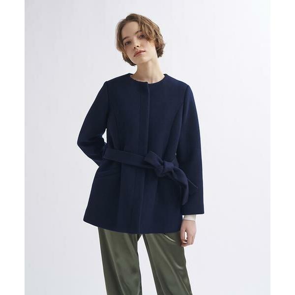 日本製在庫 LANVIN en Bleu / ランバン オン ブルー フェイクファーカラーウールコート タカシマヤファッションスクエア - 通販 - PayPayモール 定番品質保証