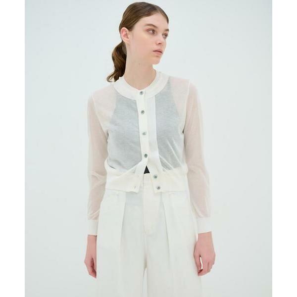 LANVIN en Bleu / ランバン オン ブルー ショート丈ニットカーディガン  