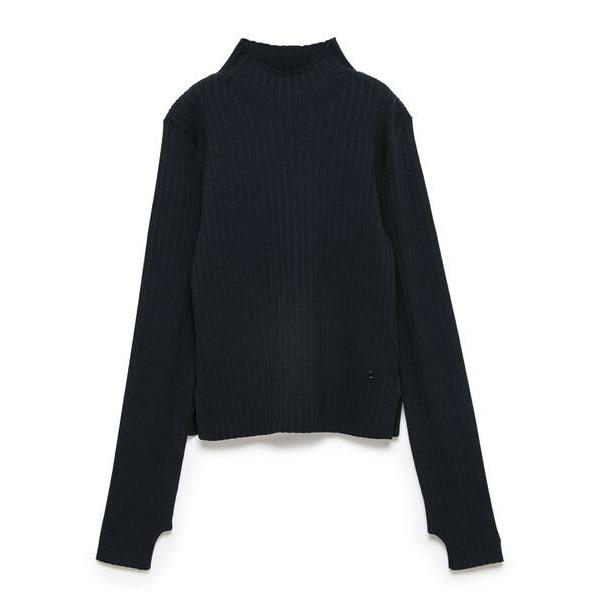LANVIN en Bleu / ランバン オン ブルー ランダムリブハイネックニット