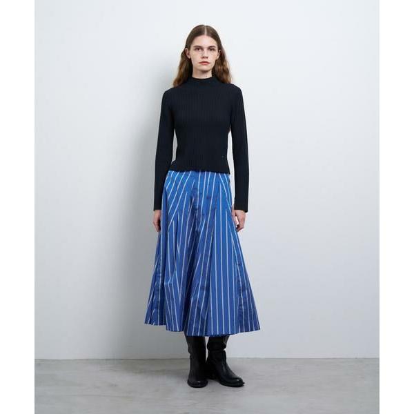 LANVIN en Bleu / ランバン オン ブルー ランダムリブハイネックニット