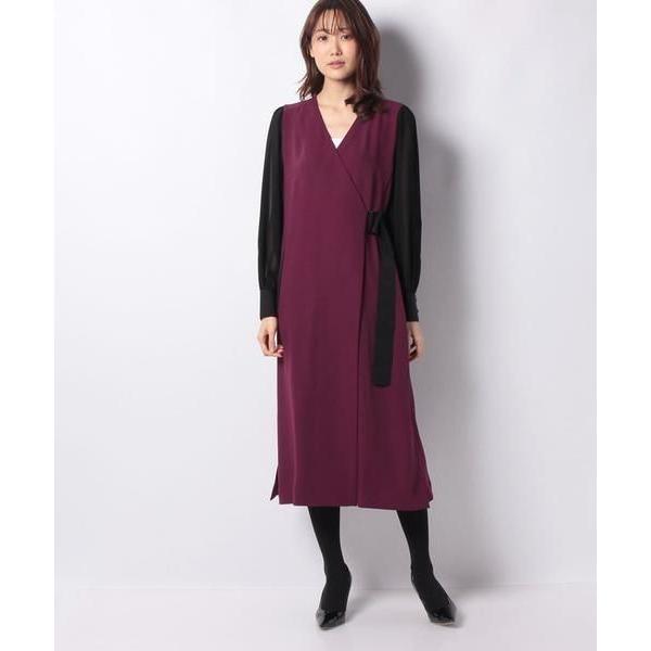 注目ブランド Lanvin En Bleu ランバン オン ブルー カシュクールワンピース 内祝い Smmacademy Ru