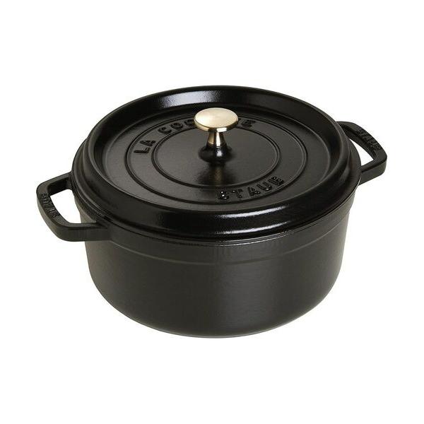 212 KITCHEN STORE / トゥーワントゥーキッチン ストア ピコ・ココットラウンド 22cm BK ＜STAUB ストウブ＞の画像