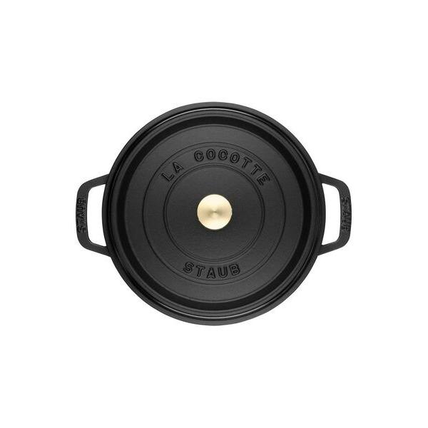 212 KITCHEN STORE / トゥーワントゥーキッチン ストア ピコ・ココットラウンド 22cm BK ＜STAUB ストウブ＞の画像
