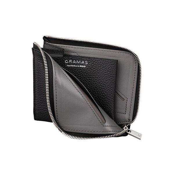 GRAMAS / グラマス German Shrunken-calf L Shaped Zipper mini GRAMAS / グラマス German Shrunken-calf L Shaped Zipper mini