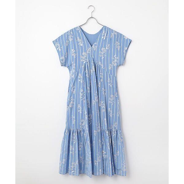 SEASON STYLE LAB（シーズンスタイルラボ） Cotton Voile Stripe Anemone Foil Print ...