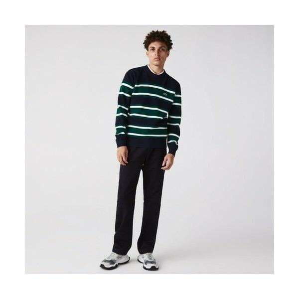 Lacoste メンズファッション ラコステ オーガニックコットンマルチカラーボーダーニット 通販 オーガニックコットンマルチカラーボーダーニット ah6805l Lacoste タカシマヤファッションスクエア