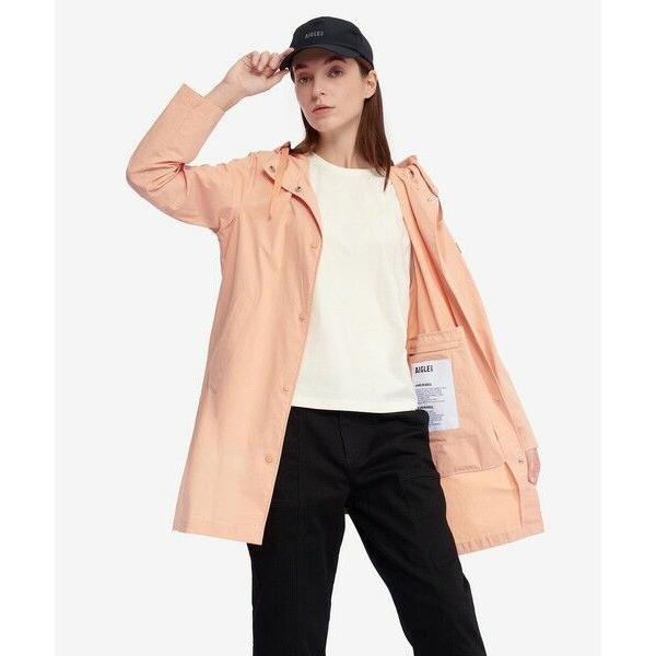 AIGLE（エーグル） UVカット オーガニックコットンロング丈 フーデッド