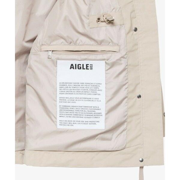 AIGLE / エーグル GORE-TEX 防風 防水 透湿 2レイヤージャケット RP フード脱着可の画像