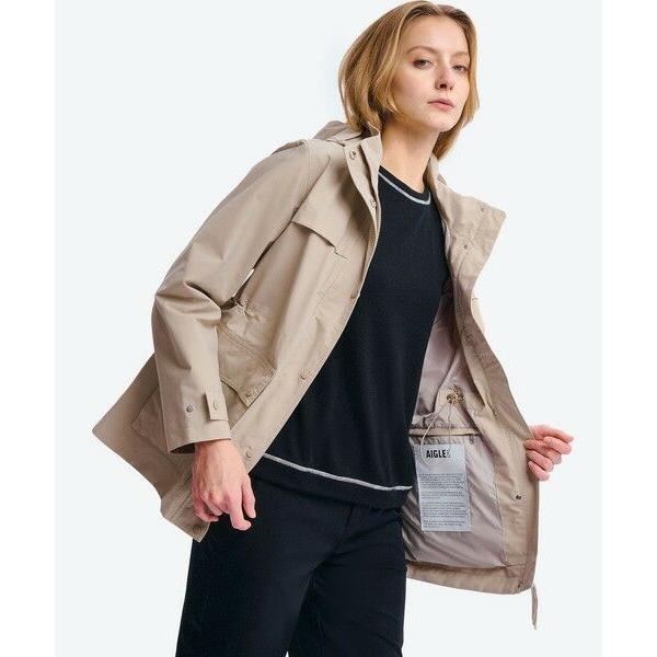 AIGLE / エーグル GORE-TEX 防風 防水 透湿 2レイヤージャケット RP フード脱着可の画像