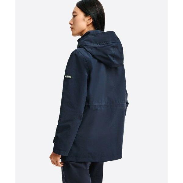 AIGLE / エーグル GORE-TEX 防風 防水 透湿 2レイヤージャケット RP フード脱着可の画像