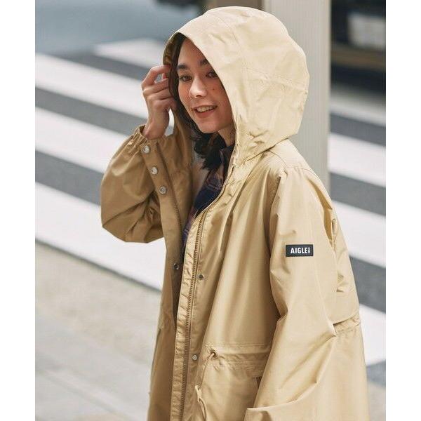 AIGLE / エーグル 透湿 防水 防風 2.5レイヤー フーデッドロングコート RPの画像