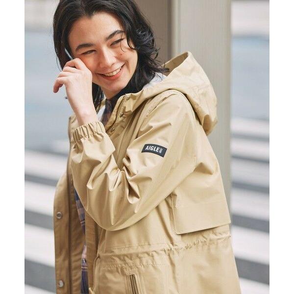 AIGLE / エーグル 透湿 防水 防風 2.5レイヤー フーデッドロングコート RPの画像