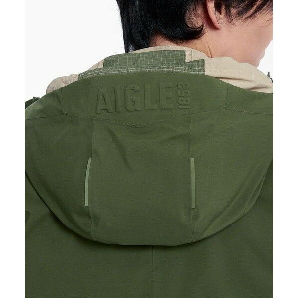 AIGLE / エーグル 防水 透湿 防風 GORE-TEX ゴアテックス フーデッドダウンジャケット RPの画像