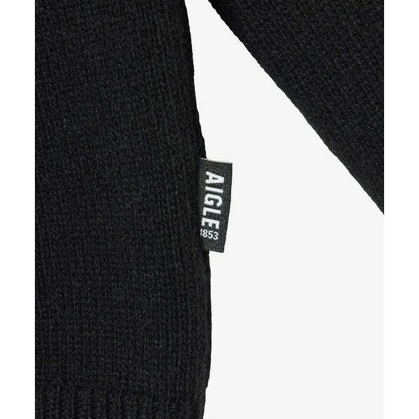 AIGLE（エーグル） ウール スタンドジップアップニットセーター