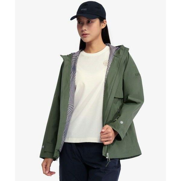 AIGLE / エーグル GORE-TEX ゴアテックス 防風 撥水 透湿 軽量 パッカブルフーデッドジャケットの画像