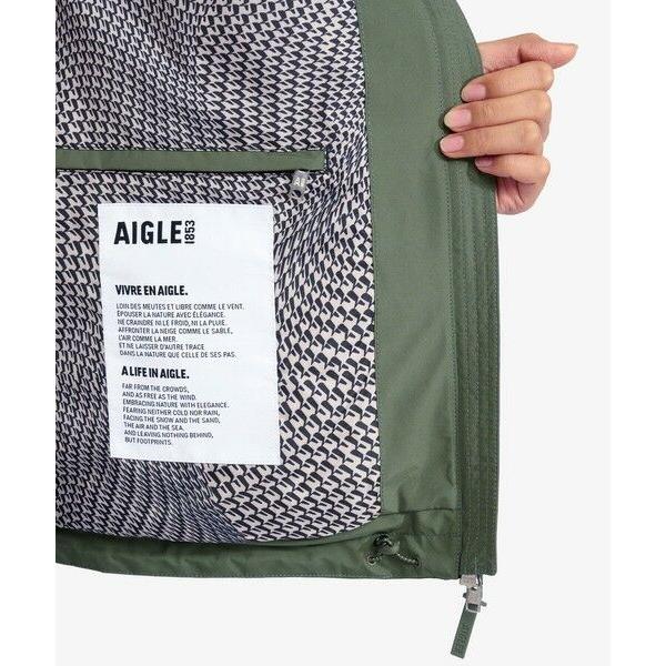 AIGLE / エーグル GORE-TEX ゴアテックス 防風 撥水 透湿 軽量 パッカブルフーデッドジャケットの画像