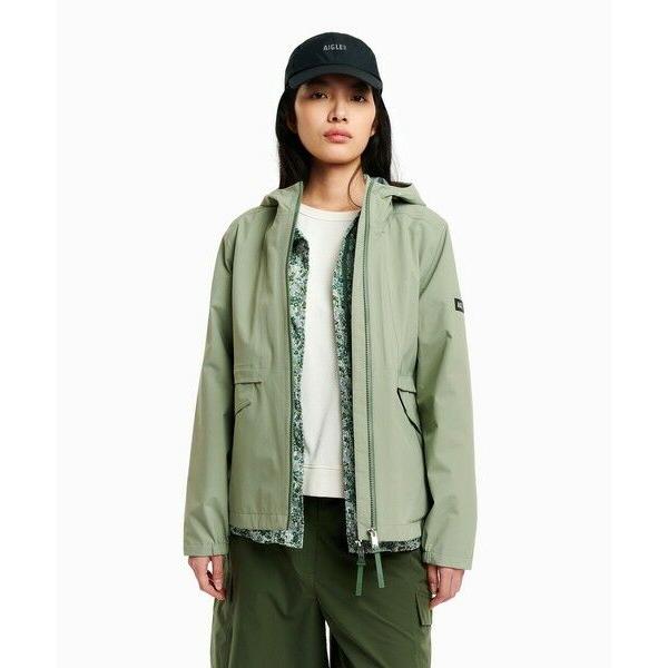 AIGLE / エーグル GORE-TEX ゴアテックス 防風 防水 透湿 3レイヤー フーディジャケットの画像