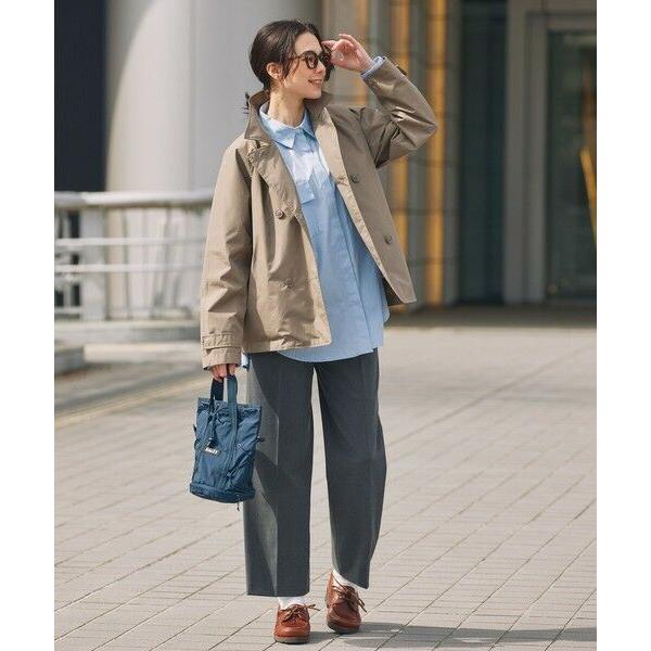 AIGLE / エーグル 防風 透湿 防水 GORE-TEX ゴアテックス ショートトレンチコート / フード取り外し可の画像