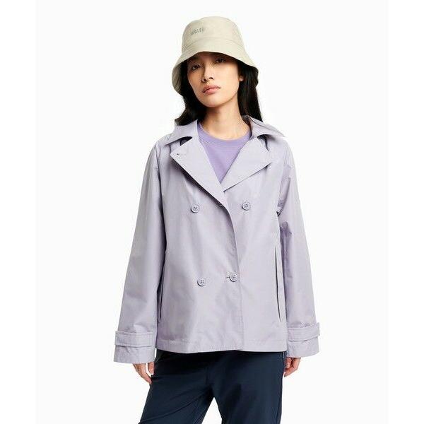 AIGLE / エーグル 防風 透湿 防水 GORE-TEX ゴアテックス ショートトレンチコート / フード取り外し可の画像