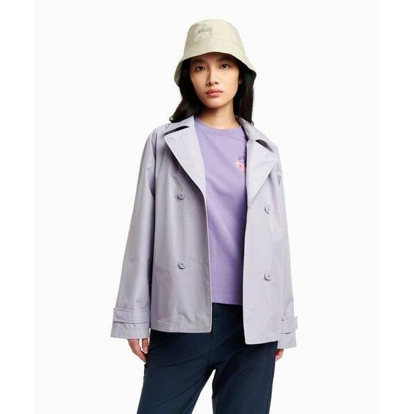 AIGLE / エーグル 防風 透湿 防水 GORE-TEX ゴアテックス ショートトレンチコート / フード取り外し可の画像