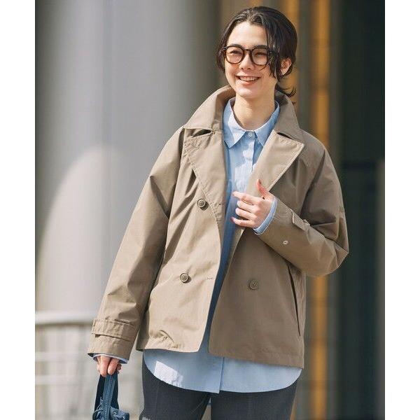 AIGLE / エーグル 防風 透湿 防水 GORE-TEX ゴアテックス ショートトレンチコート / フード取り外し可の画像